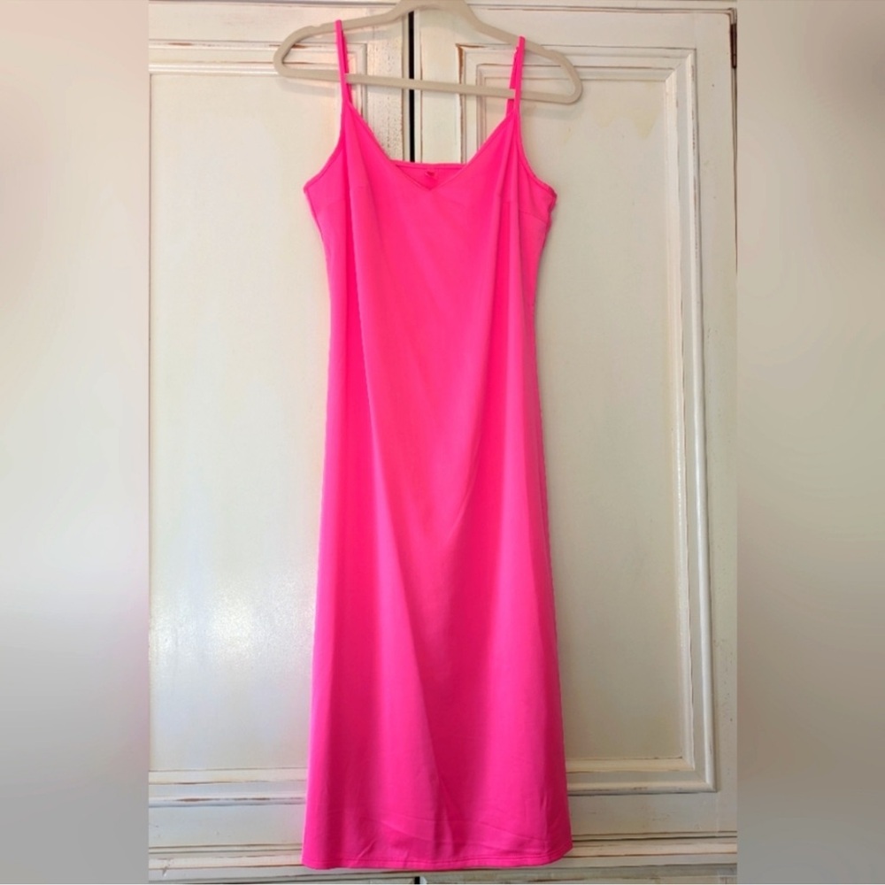 Lilly Pulitzer Amrita Pink Ruffled Maxi Dress with Puff Sleeves Size 2 - Picture 3 of 7
